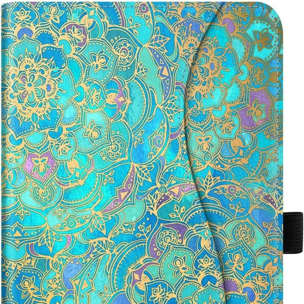 Galaxy Tablet Case With Multi-angle Viewing Stand & Pocket, Blue Paisley Samsung